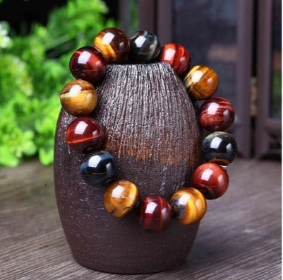 The Power Within: Tiger Eye Buddha Bead Bracelet