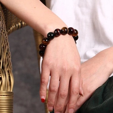 The Power Within: Tiger Eye Buddha Bead Bracelet